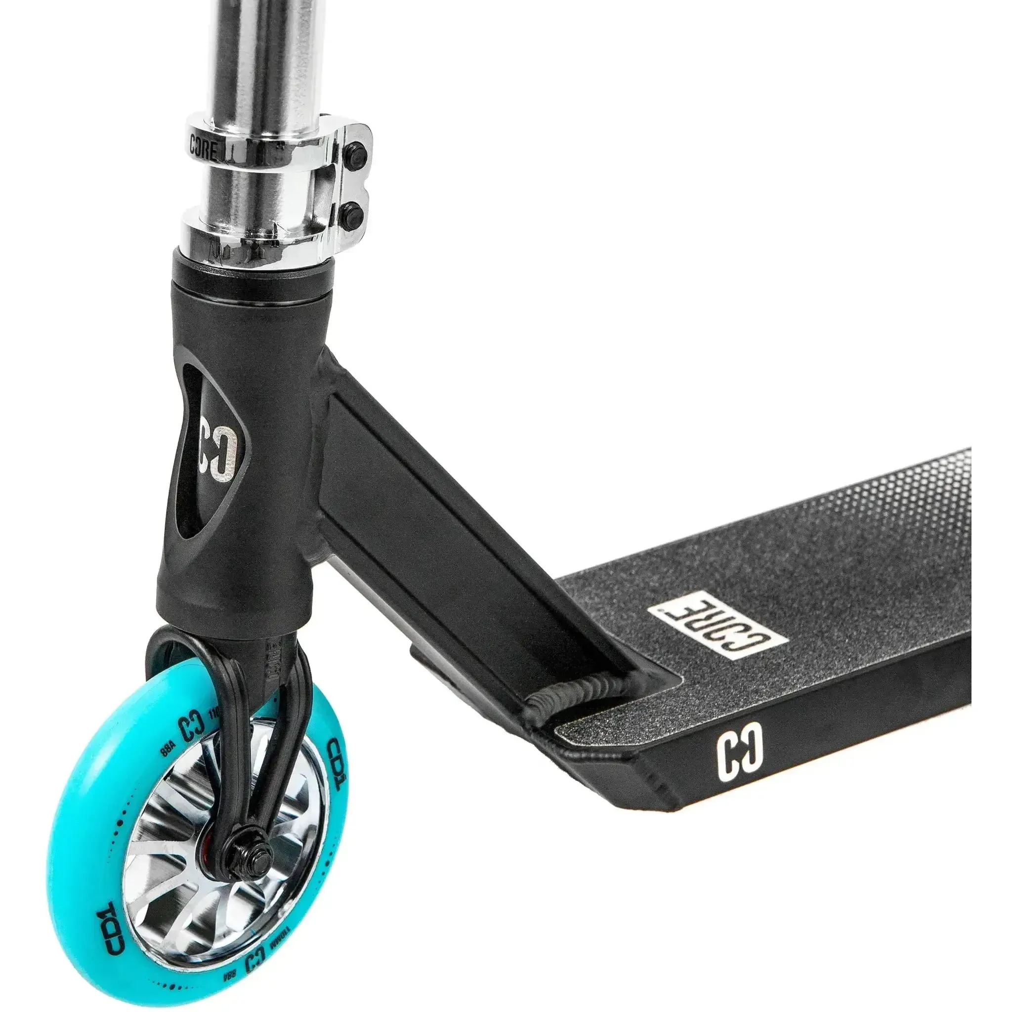 CORE CD1 Scooter Freestyle (Chrome/Teal) - Image 2