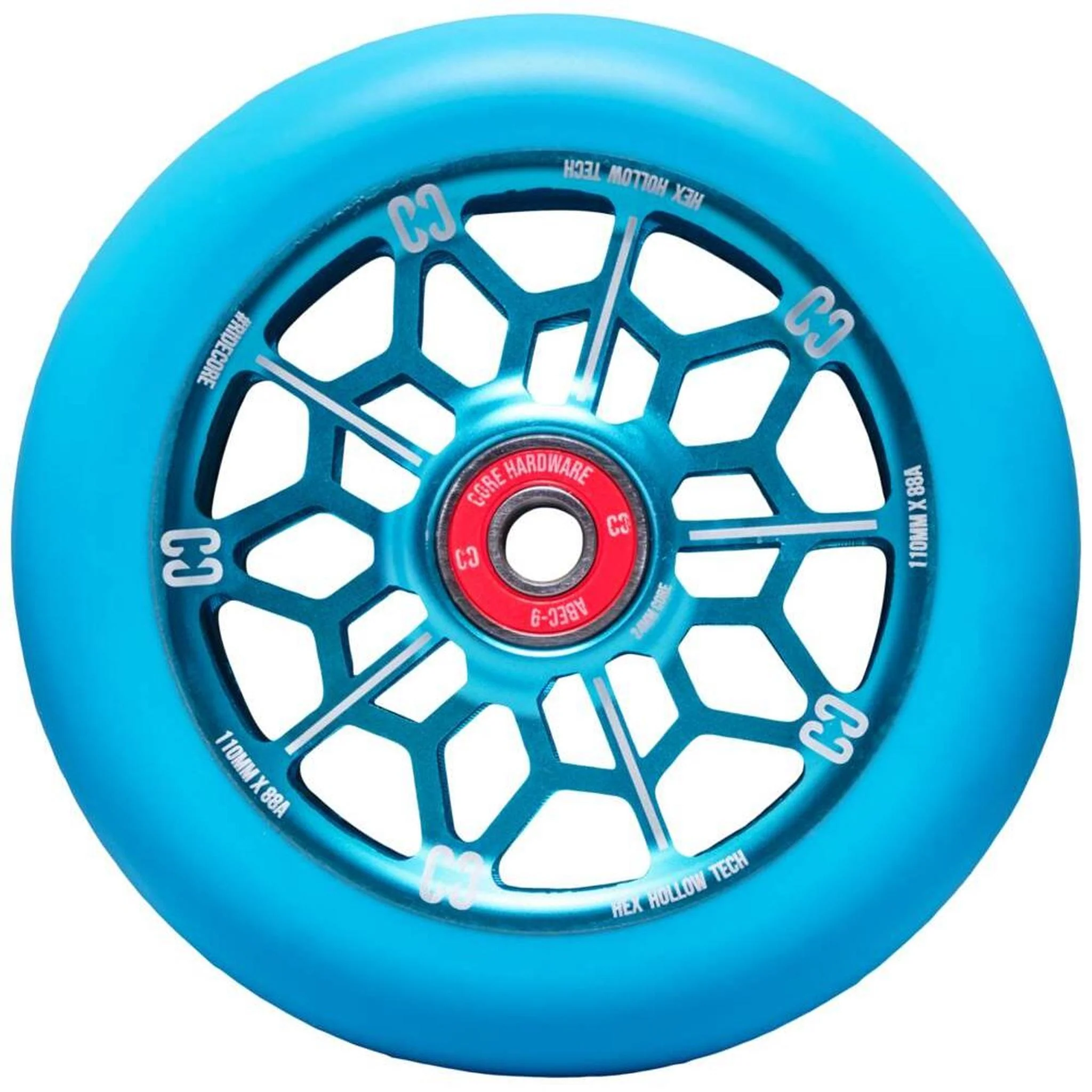 CORE Hex Hollow Ruedas Til Scooter - Azul