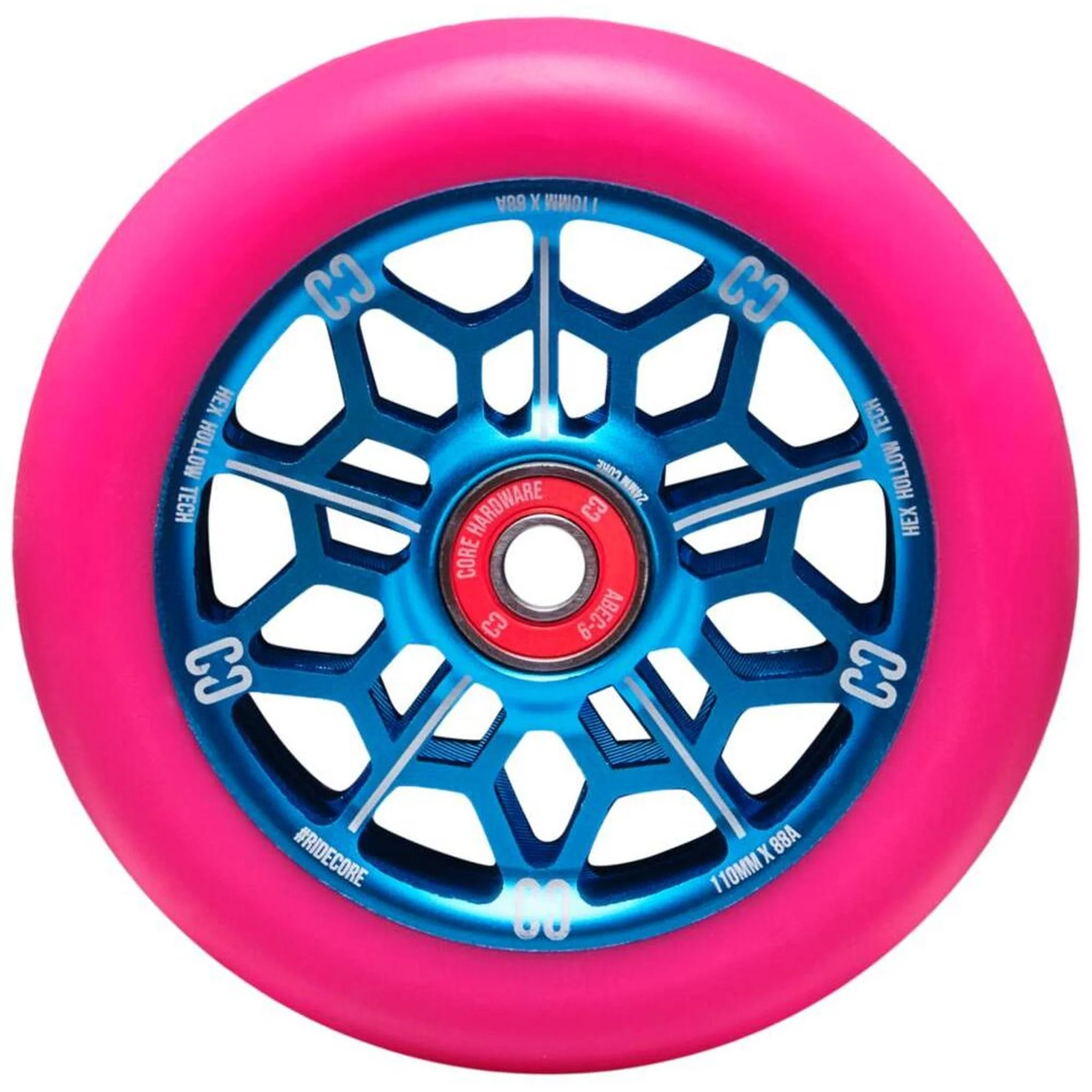 CORE Hex Hollow Ruedas Til Scooter - Rosa