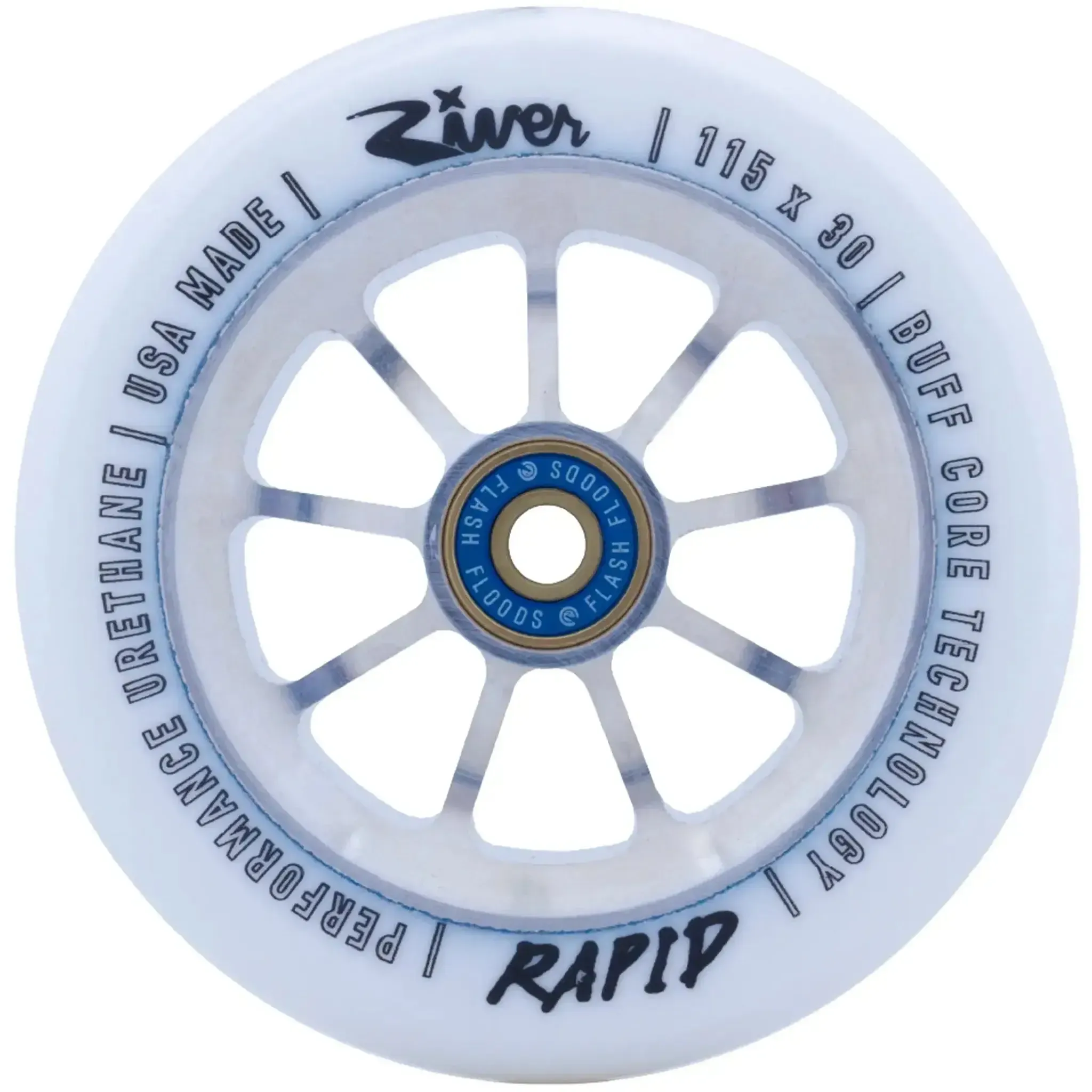 River Rapid Ruedas Patinete 2 Piezas (115mm - Blizzard)