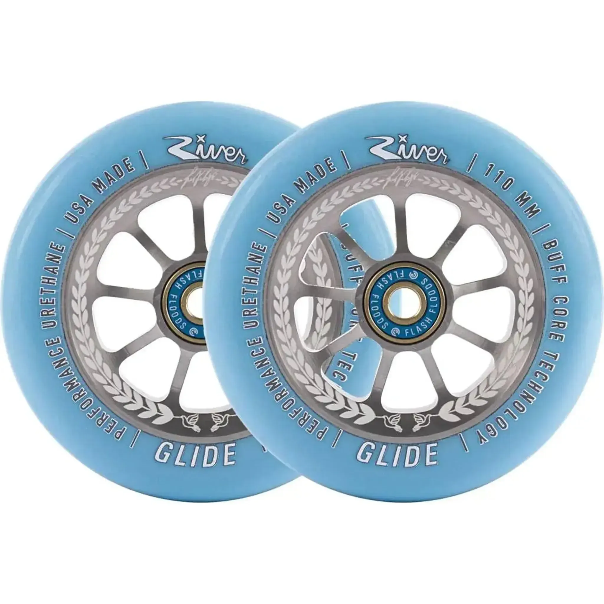 River Glide Juzzy Carter Ruedas Patinete 2 Piezas - Serenity