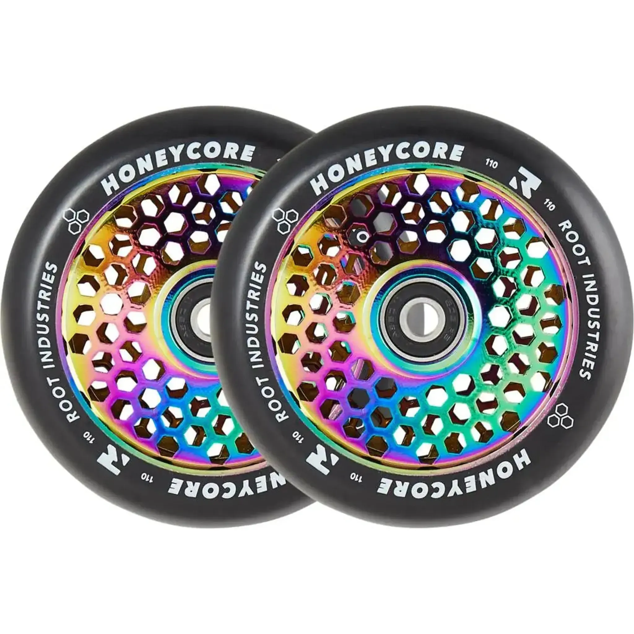Root Honeycore 110mm Ruedas Patinete 2 Piezas - Neochrome