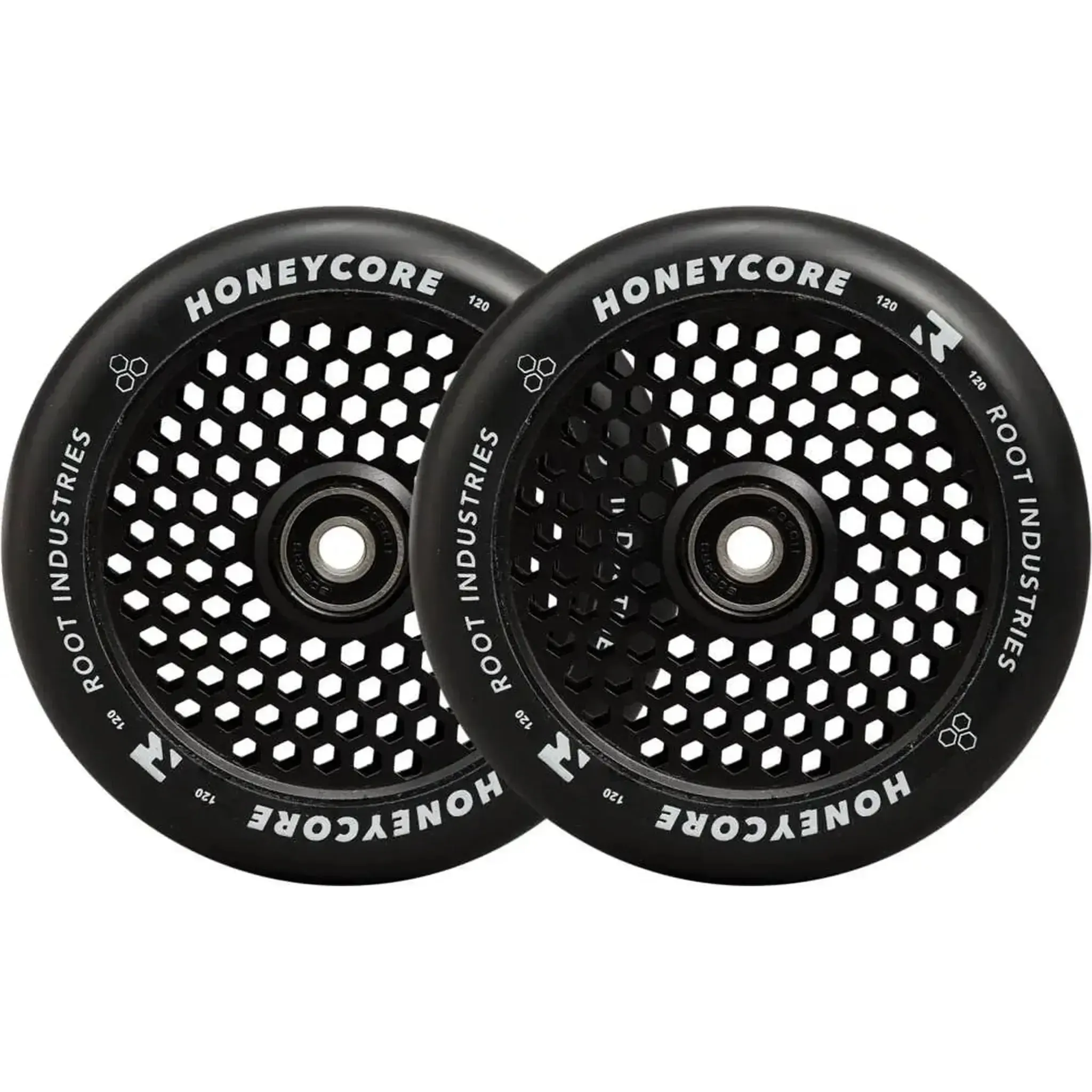 Root Honeycore Negro 120mm Ruedas Patinete 2 Piezas - Negro
